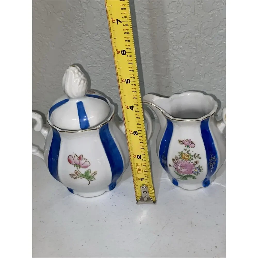 VTG Teapot Coffee Set Occupied Japan Chugai China Teacup Saucer Creamer Sugar‎